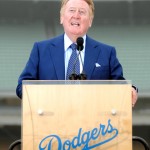 Photo of Broadcaster Vin Scully by Icon SMI